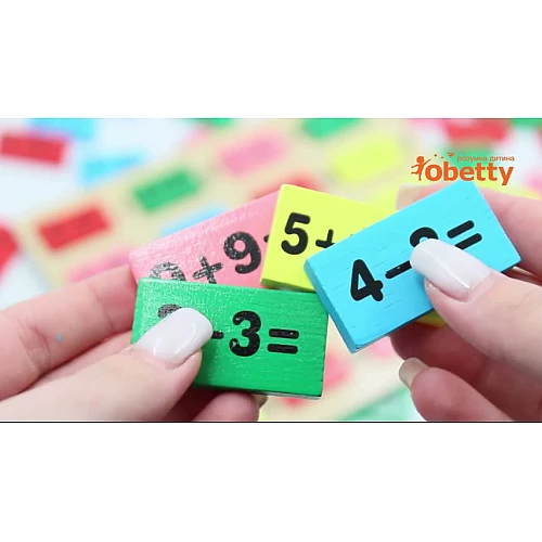 Дерев'яна гра додавання Монтессорі (110 шт) від Obetty