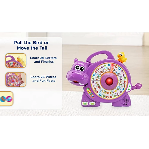 Розвиваюча музична іграшка спінер Бегемотик від VTech