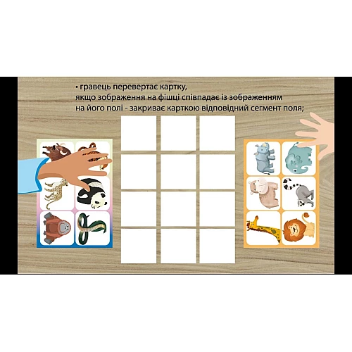 Настільна гра лото Де вони живуть? (англійська)