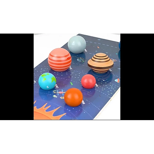 Навчальний пазл з картками Сонячна система від Obetty