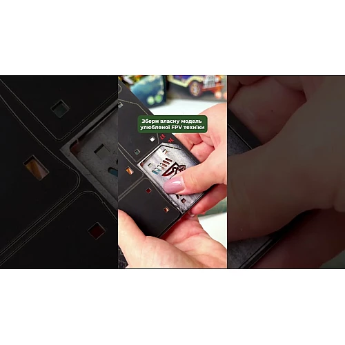 Дерев'яний 3D-конструктор FPV Mini (95 деталей) від PuzzleOk