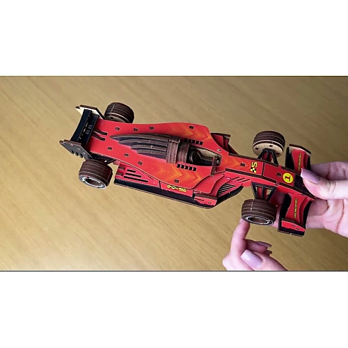 Деревянный 3D-конструктор Болид (126 деталей) от PuzzleOk