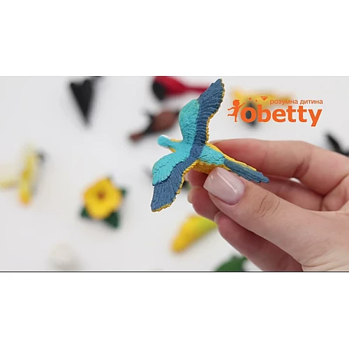 Ігровий набір міні-фігурок Птахи (17 шт) від Obetty