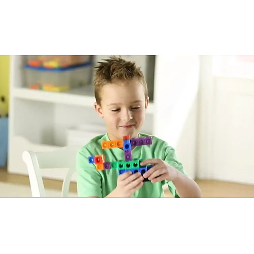 Розвиваючий STEM конструктор Математичні кубики (200 шт) від Learning Resources