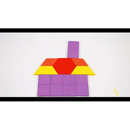 Деревянный Танграм мозаика с карточками (155 шт) от Obetty