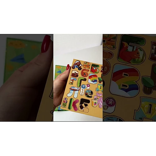 Розвиваючий набір Алфавіт на липучках (66 деталей) від PuzzleOk
