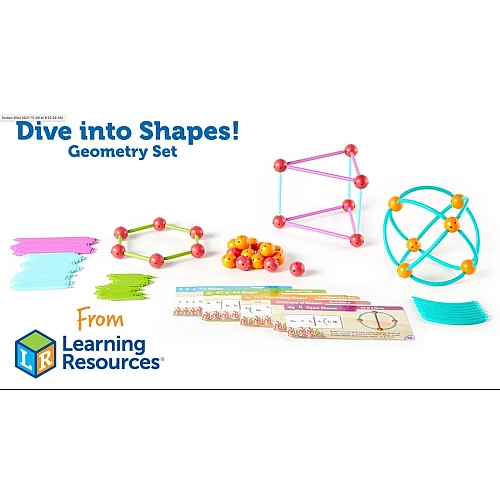 Набір Геометричні фігури (129 елементів) від Learning Resources