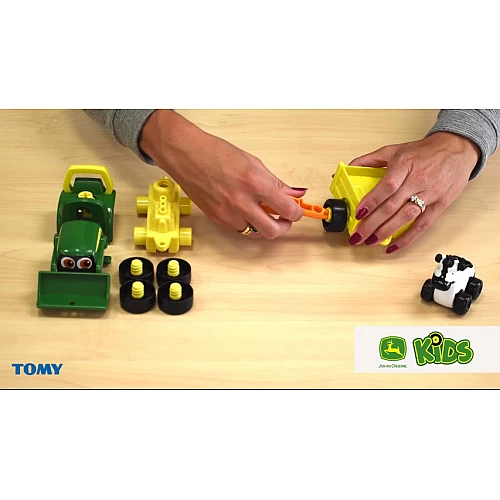 Розвиваючий конструктор Трактор з причепом від John Deere Kids