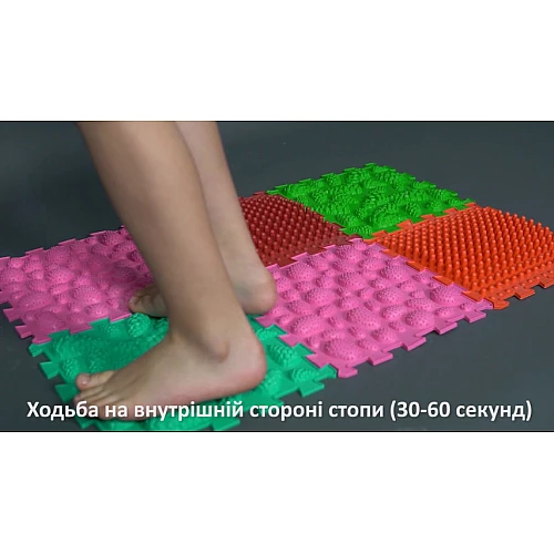 Масажний килимок Ортек мікс пазли М`ЯКИЙ (6 шт)