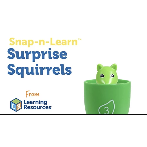 Обучающий набор для сортировки и счета Разноцветные бельчата (15 шт) от Learning Resources