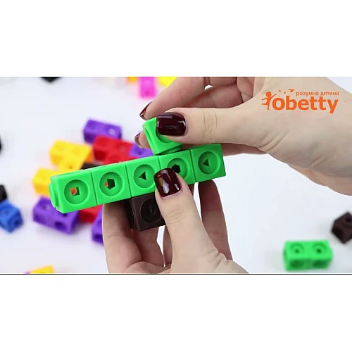 Навчальний STEM-набір Математичні кубики (146 предмети) від Obetty