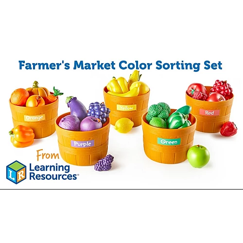 Набор для счета Фермерские фрукты и овощи (30 предметов) от Learning Resources