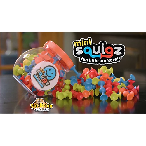 Развивающий конструктор на присосках Сквигз мини набор (75шт) от Fat Brain Toys