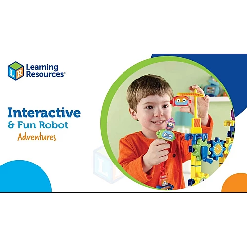 Набір конструктор шестерінки Фабрика роботів (80 деталей) від Learning Resources