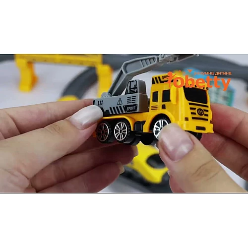 Велика іграшкова залізниця Міський експрес (92 деталі) від Obetty