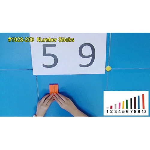 Математичний навчальний набір палички Кюїзенера (250 деталей) від Gigo