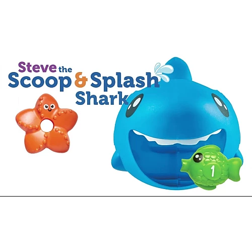 Розвиваючий набір для ванни Акула Стів (7 шт) від Learning Resources