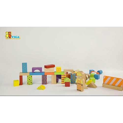 Строительный набор Кубики (50 шт) от Viga Toys