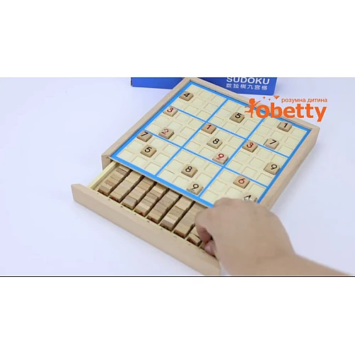 Развивающая игра Монтессори Головоломка деревянная Судоку от Obetty