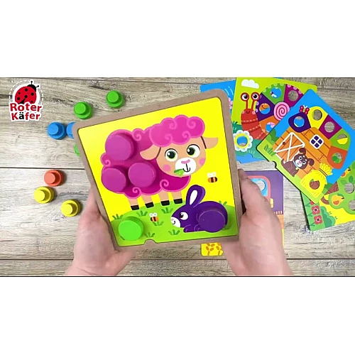 Дерев'яна мозаїка з основою Ферма