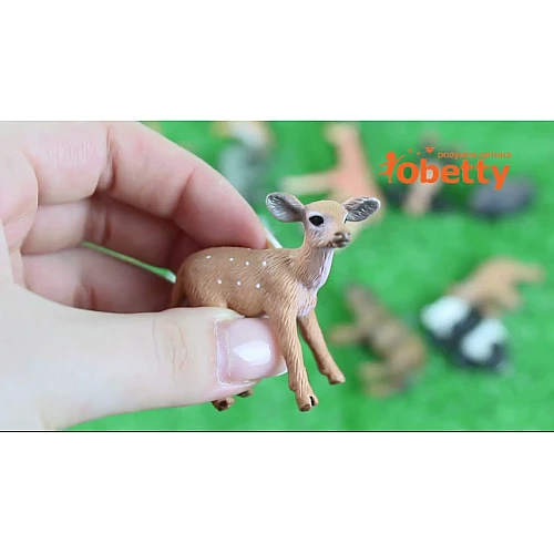 Набор мини-фигурок Детеныши животных (16 шт) от Obetty
