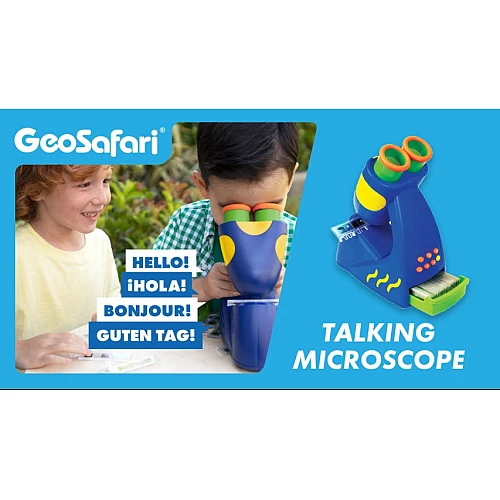 Обучающий STEM набор Говорящий микроскоп со слайдами (20 шт) от Educational Insights