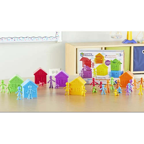 Набір для рахунку і сортування Будиночки Моя сім'я (42 шт) від Learning Resources