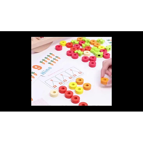 Розвиваючий набір математичні ваги Зайчик і морквини