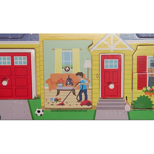 Розвиваючий звуковий пазл Будинок від Melissa & Doug