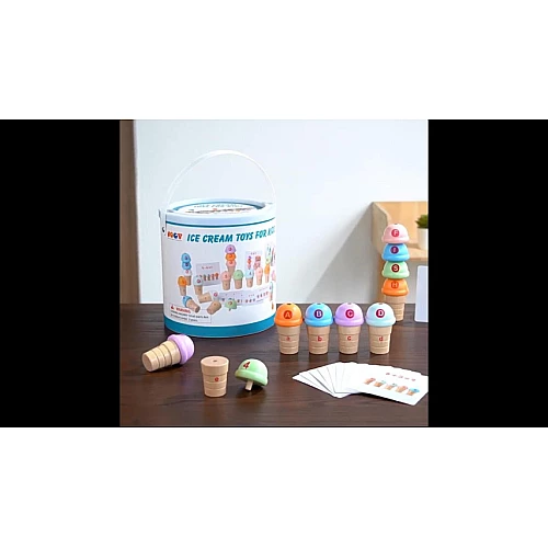 Развивающий набор сортер Ведерко с мороженым от Obetty