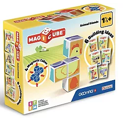 Развивающий магнитный набор кубиков Друзья животных (4 шт) от Geomag