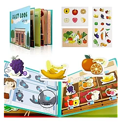 Развивающая книга Монтессори Овощи от Obetty