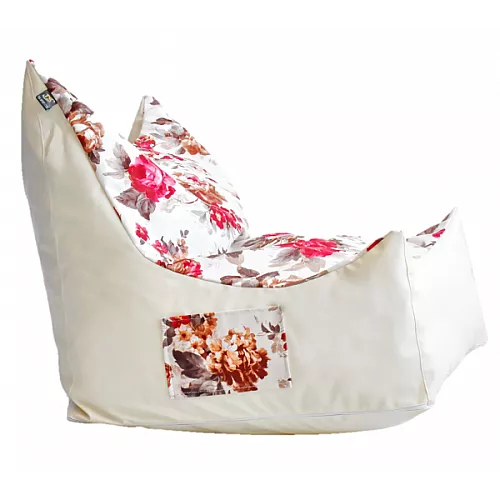 Кресло бескаркасное микс с карманом