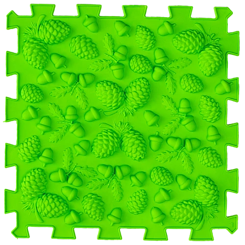 Тактильный массажный коврик Пазлы Микс (10 элементов)