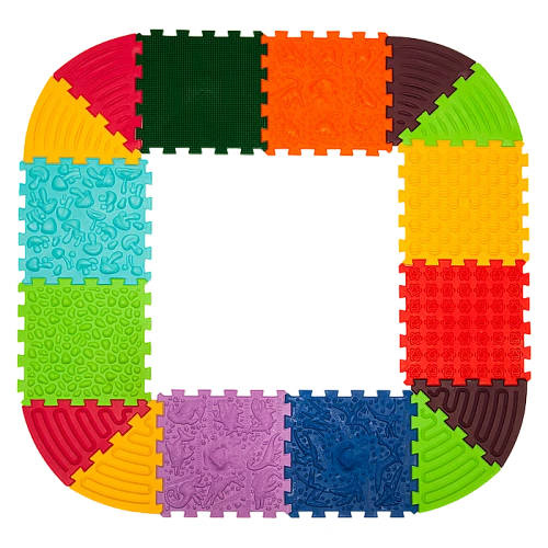 Масажний килимок-пазл Ортек Динозаври (16 елементів)