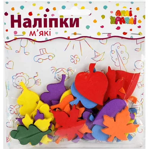 Набор для творчества мягкие наклейки Осень (30 шт) Набор для творчества мягкие наклейки Осень (30 шт)