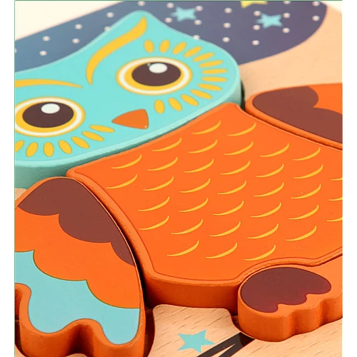 Розвиваюча іграшка пазл Сова від Obetty