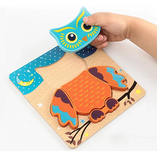 Розвиваюча іграшка пазл Сова від Obetty