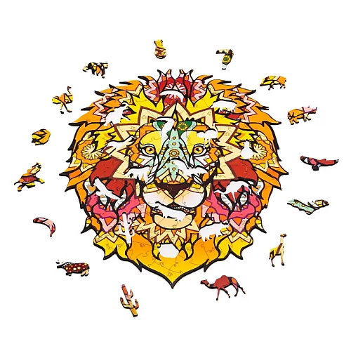 Развивающий деревянный пазл Лев от PuzzleOk