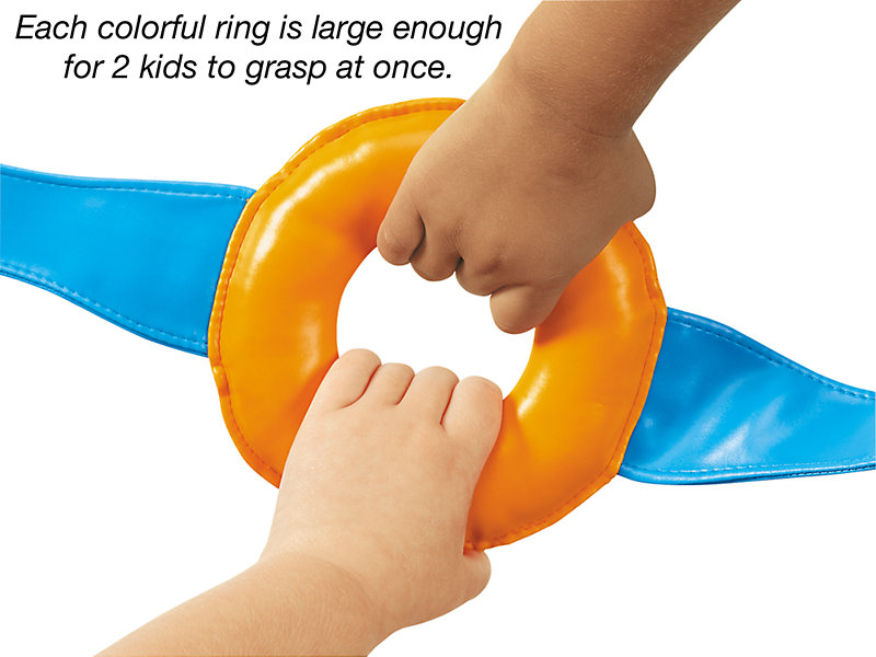 Тактильная лента для прогулок с детьми Разноцветные кольца от